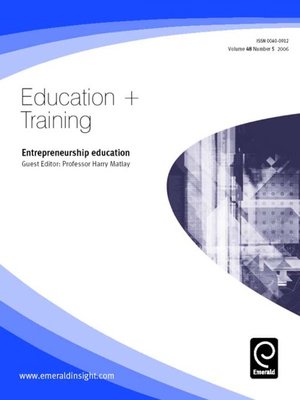 cover image of Education + Training, Volume 48, Issue 5